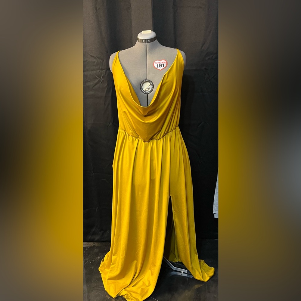 Mustard yellow dress